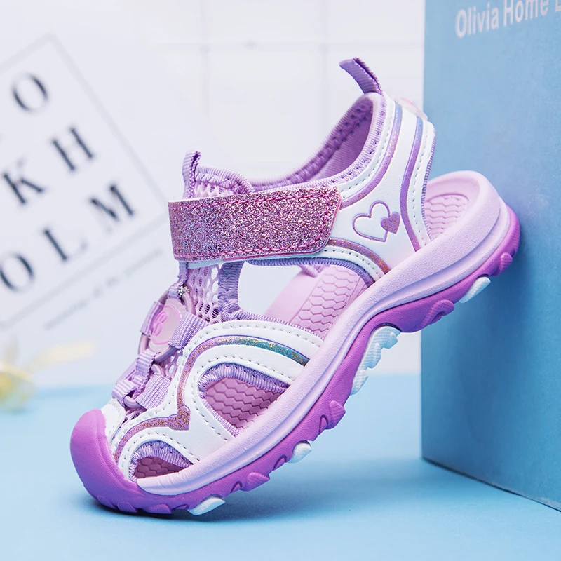 Beach Shoes Children Sandals Girl's Summer Closed-toe Sports for Big KIDS