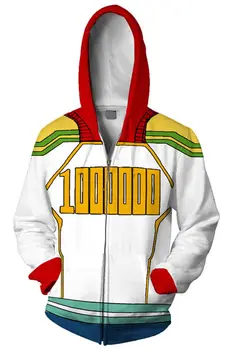

Boku no Hero Academia Mirio Togata Zipper Hooded Sweater Jacket Costume Coat 3d print cosplay hoodie