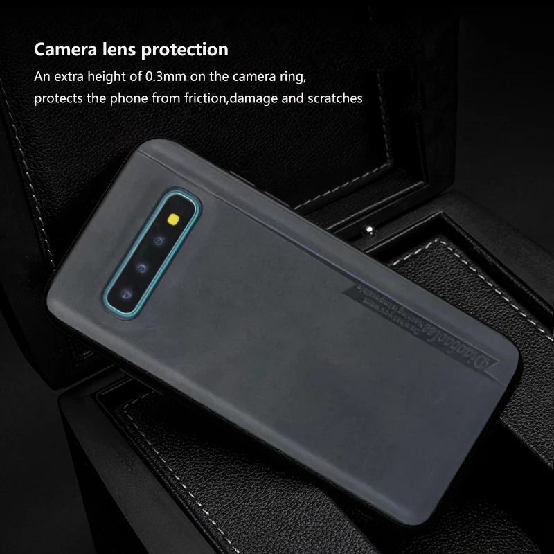 FM. HGQ роскошный магнитный автомобильный чехол-держатель для samsung Galaxy S10 S9 S8 Plus чехол для телефона чехол для samsung Galaxy S10 E тонкий из искусственной кожи чехол