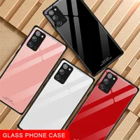 Solide Glossy Gehärtetes Glas Telefon Fall Für Xiaomi Redmi 9 8 9A 8A 9C Hinweis 9 9s 10 8 pro Max 8t Fall für Redmi k30 10x Zurück Abdeckung
