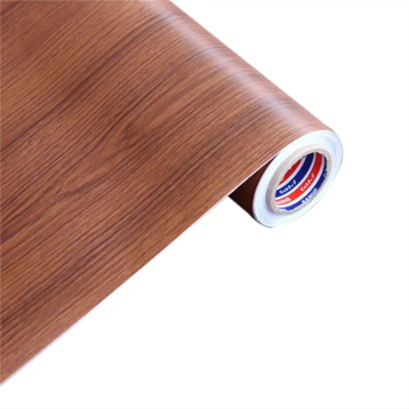 

PVC Wood Grain Wall Stickers Self-Adhesive For Kitchen Cabinets Shelf Liner Wardrobe Door Waterproof Wallpaper