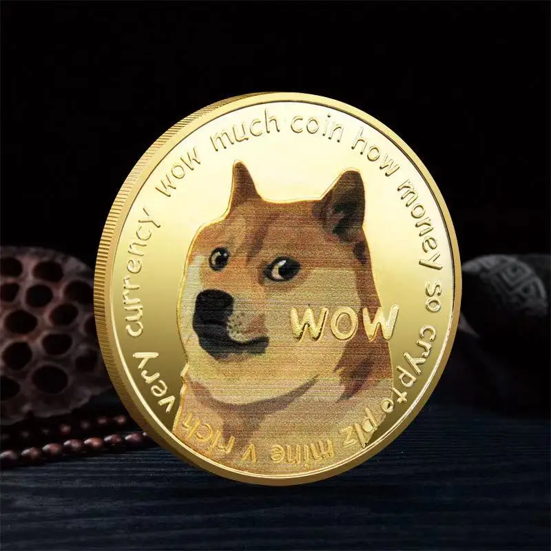 Chapado en oro-recargue su monedas conmemorativas lindo diseño de perro colección de Souvenir regalos