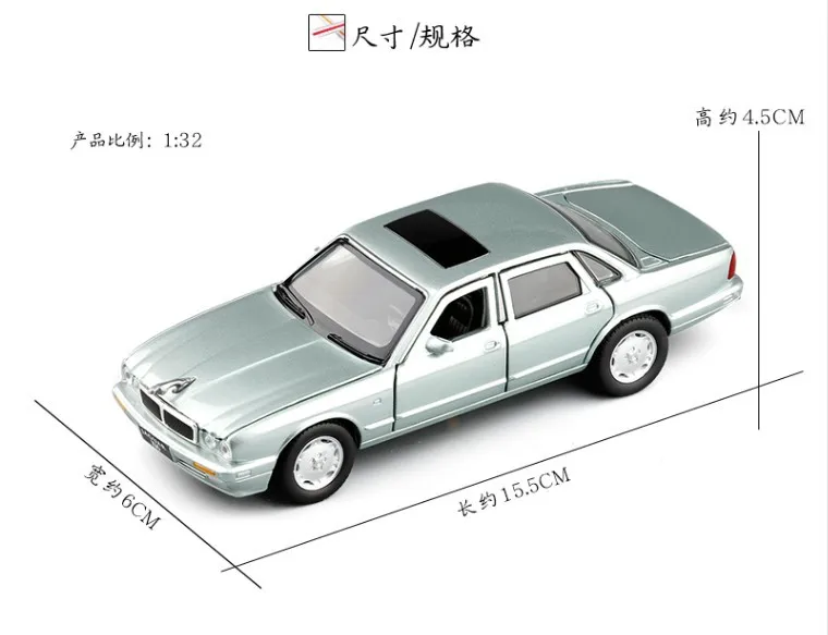 1:32 высокая имитация Jaguar xj6 классическая модель автомобиля из сплава модель автомобиля игрушки для детей подарки
