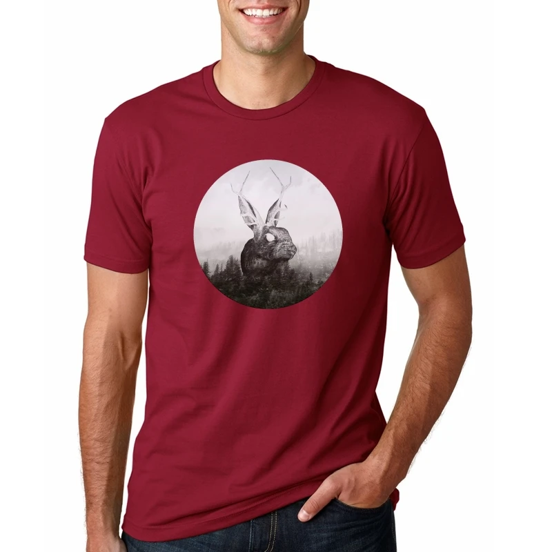 Мужская футболка Bojack Horseman Mr Penautbutter Escape из LA Artsy Awesome Artwork Printed Tee - Цвет: REDds6024
