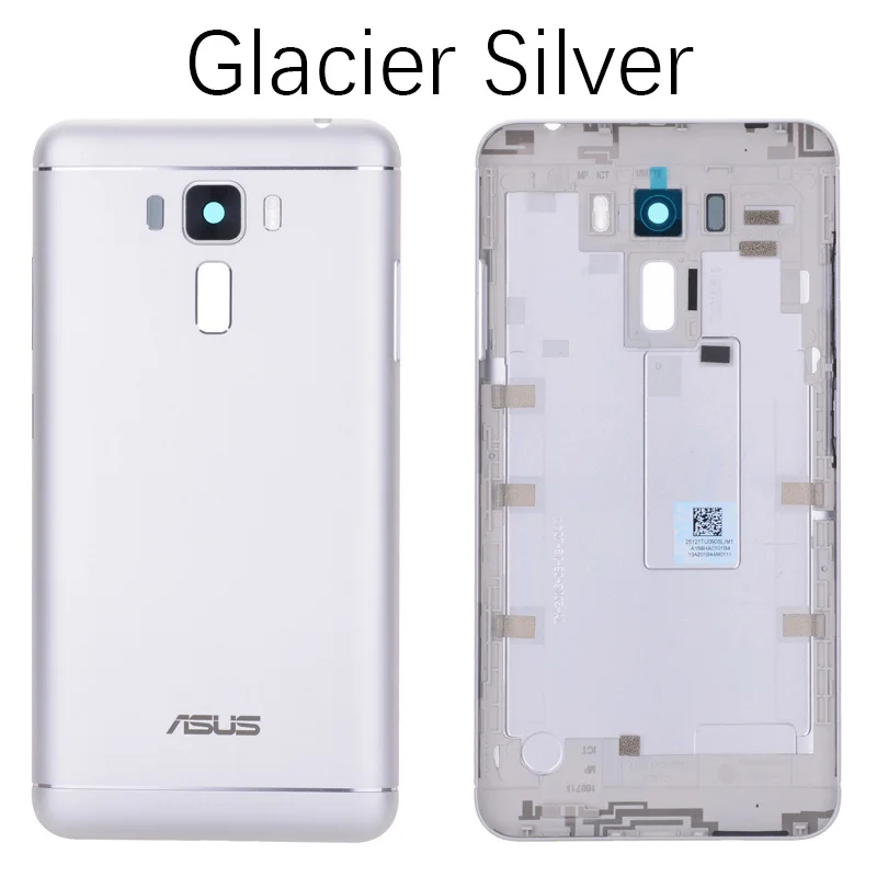 Задний корпус для ASUS Zenfone 3 Laser ZC551KL задняя крышка батарейного отсека с объективом камеры ZC551KL запасные части - Цвет: Silver