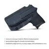 Bodyguard 380 Holster IWB Kydex Holster Custom Fit: Bodyguard 380 / Bodyguard 380 with Laser Pistol - Inside Waistband Concealed 2