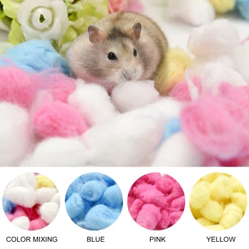 

Hot 100 Pcs/Bag Colorful Winter Keep Ball Cute Cage House Filler Supply for Hamster Rat Mouse Small Animals Supplies