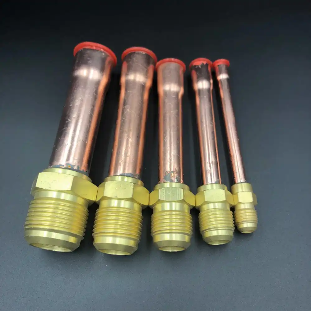 45 Degree SAE 1/4" 3/8" 1/2" 3/4" Flare Connector With Copper Tube Brass Pipe Fitting Adapeter
