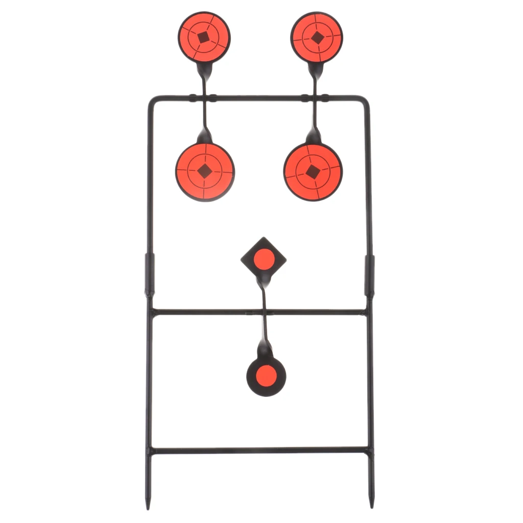 Самосброс 6 мишеней вращающаяся стрельба металлическая мишень с заземленными шипами
