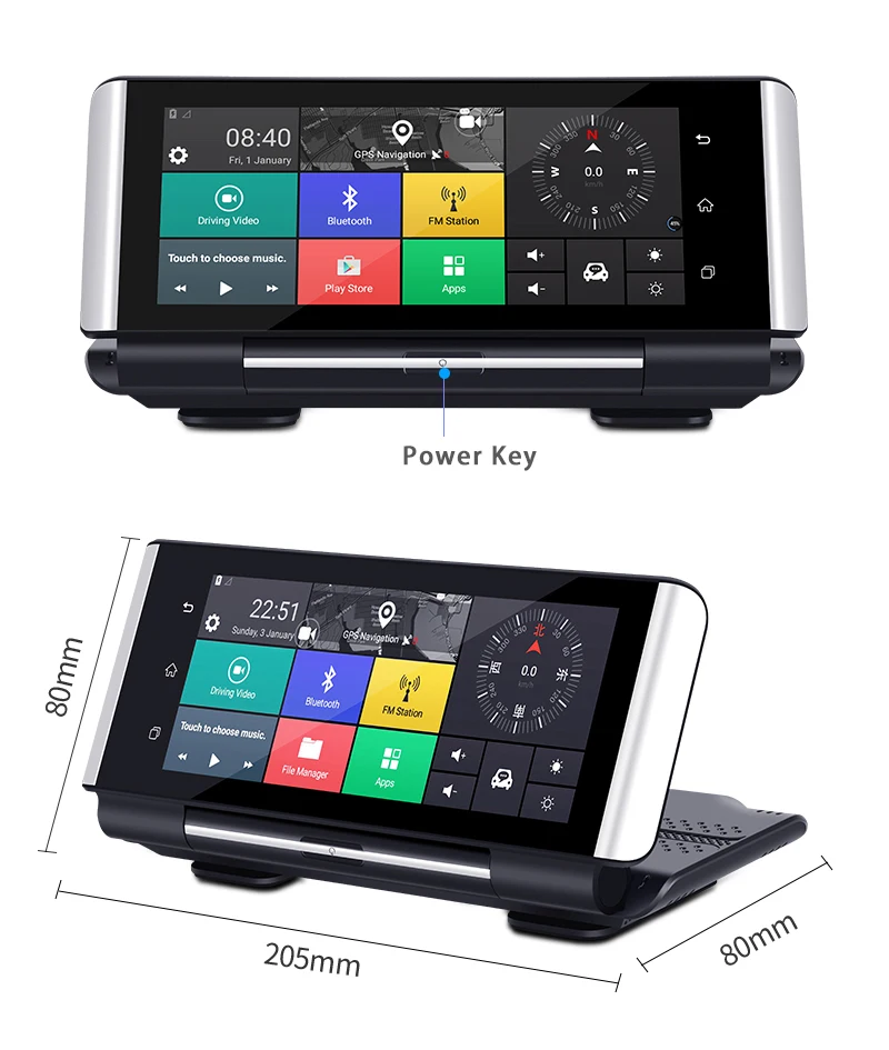 1080P HD 4G Wifi Автомобильный видеорегистратор камера Android 5,1 gps навигация ADAS удаленный монитор видеокамера двойной Лен видеорегистратор