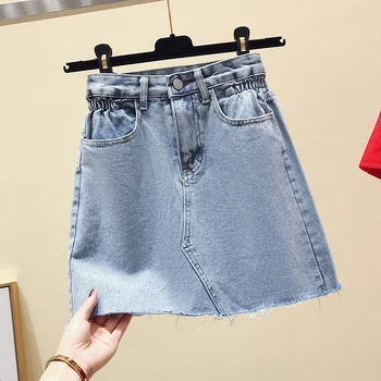 

Skirts female spring/summer bull-puncher skirt of tall waist new show thin joker a-line skirt package buttocks culottes ins