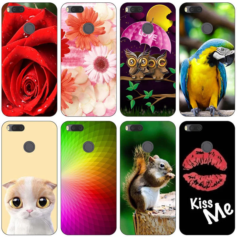 Силиконовый чехол с принтом для телефона Xiaomi Mi 5X Mi5X / A1 чехлы мягкая задняя крышка