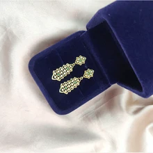 Ламон Серебро 925 кружева висячие серьги дизайнерские украшения для женщин Роскошные Византия Дворцовый стиль LMEI085