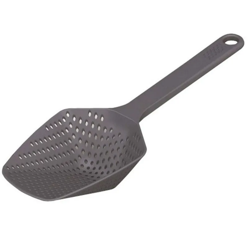 Kitchen strainer 1Pcs Nylon Strainer Scoop Colander Kitchen Accessories Gadgets Drain Veggies Water Scoop Portable Home Cooking Tools