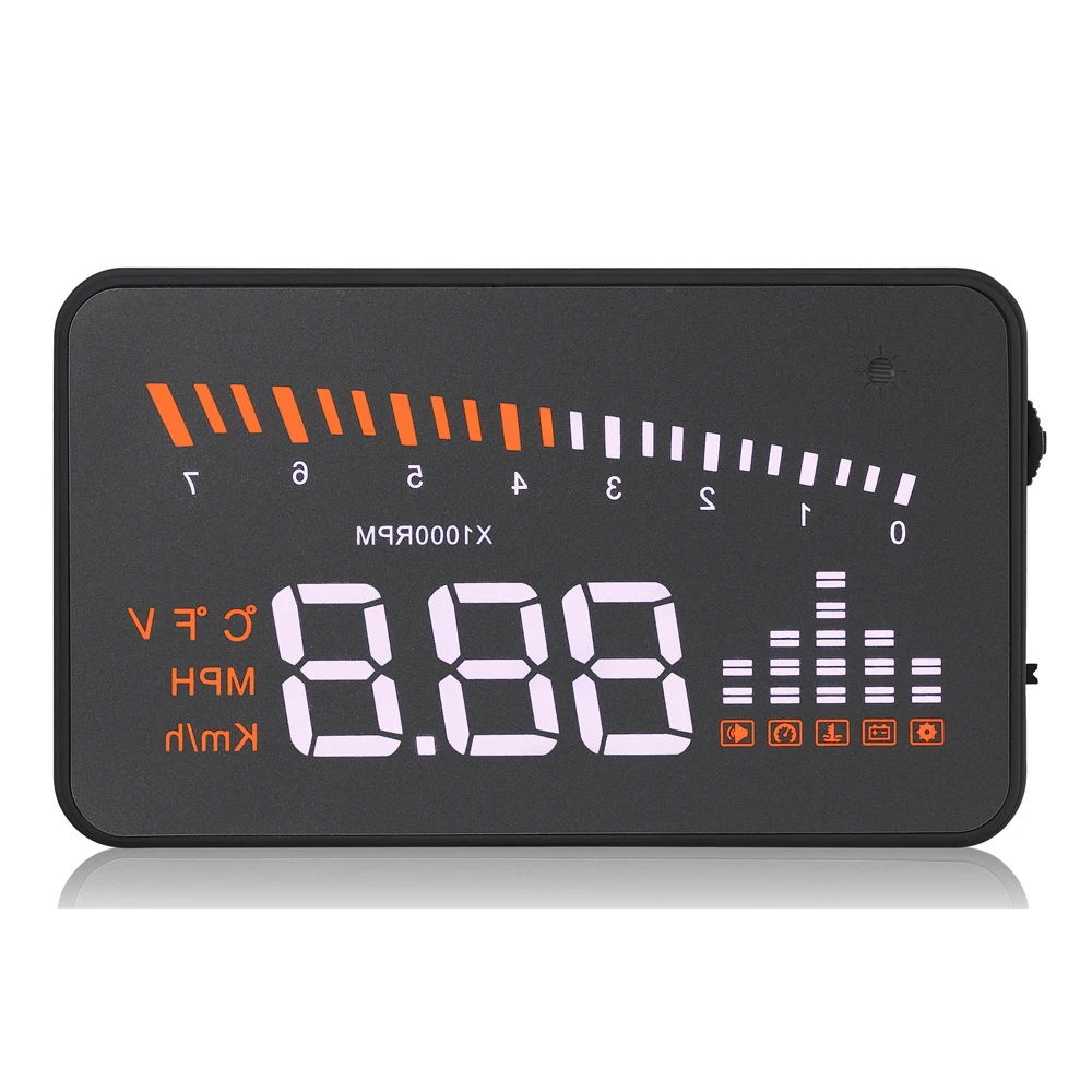 Дисплей на лобовое стекло XYCING X5 автомобильный прибор OBD2 с индикатором скорости