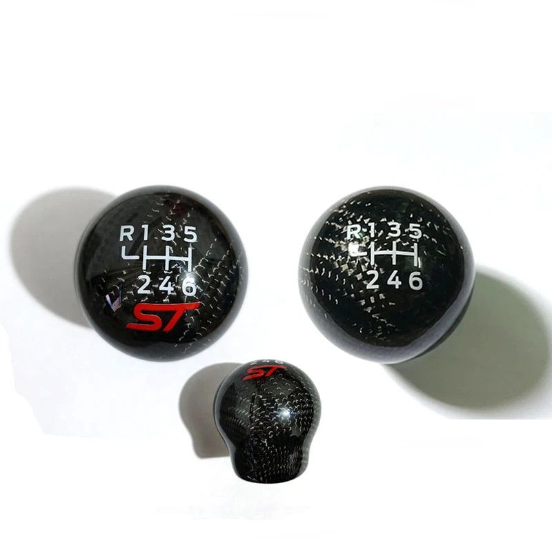 New 6 Speed Racing St Carbon Fiber Gear Shift Knob For Ford Focus St Rs