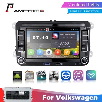 

AMPrime 7'' 2 din Android Car Multimedia Player GPS Bluetooth WIFI Dual Usb Car stereo MirrorLink Car Radio For Volkswagen