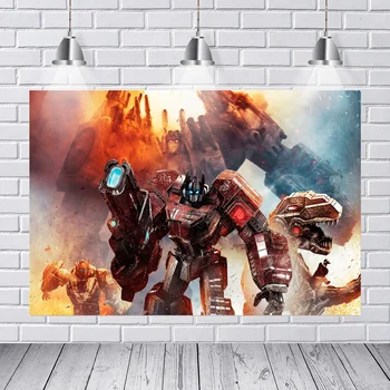 

Photography Backdrops Transformers Autobots Giant Optimus Prime Custom Photo Studio Background Backdrop Vinyl Banner
