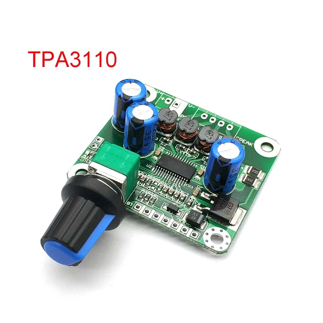 Bluetooth 4,2 TPA3110 15 Вт + 15 Вт Цифровой стерео аудио Мощность модуль усилителя 12 V-24 V автомобиль для USB Динамик, Портативный Динамик