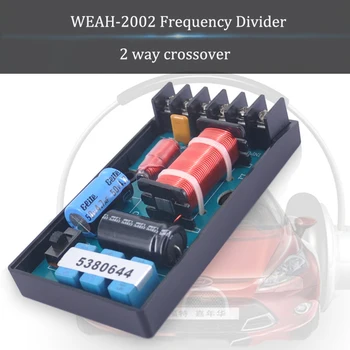 

2 Crossover Vehicle Frequency Divider Adjustable Professional Cooling Accessories Bass DIY Tool Audio Car Speaker Sound Durable