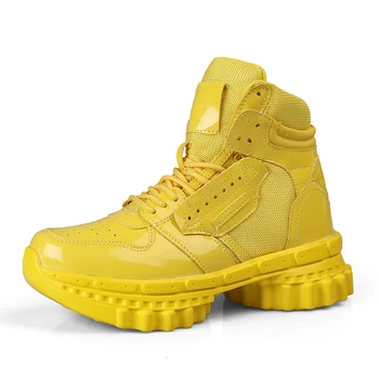 

ZETMTC Sneakers Women Sexy Shoes PU Leather Platform Sneakers Bling Ladies White High Top Lover Shoes 36-44 Zapatos De Mujer