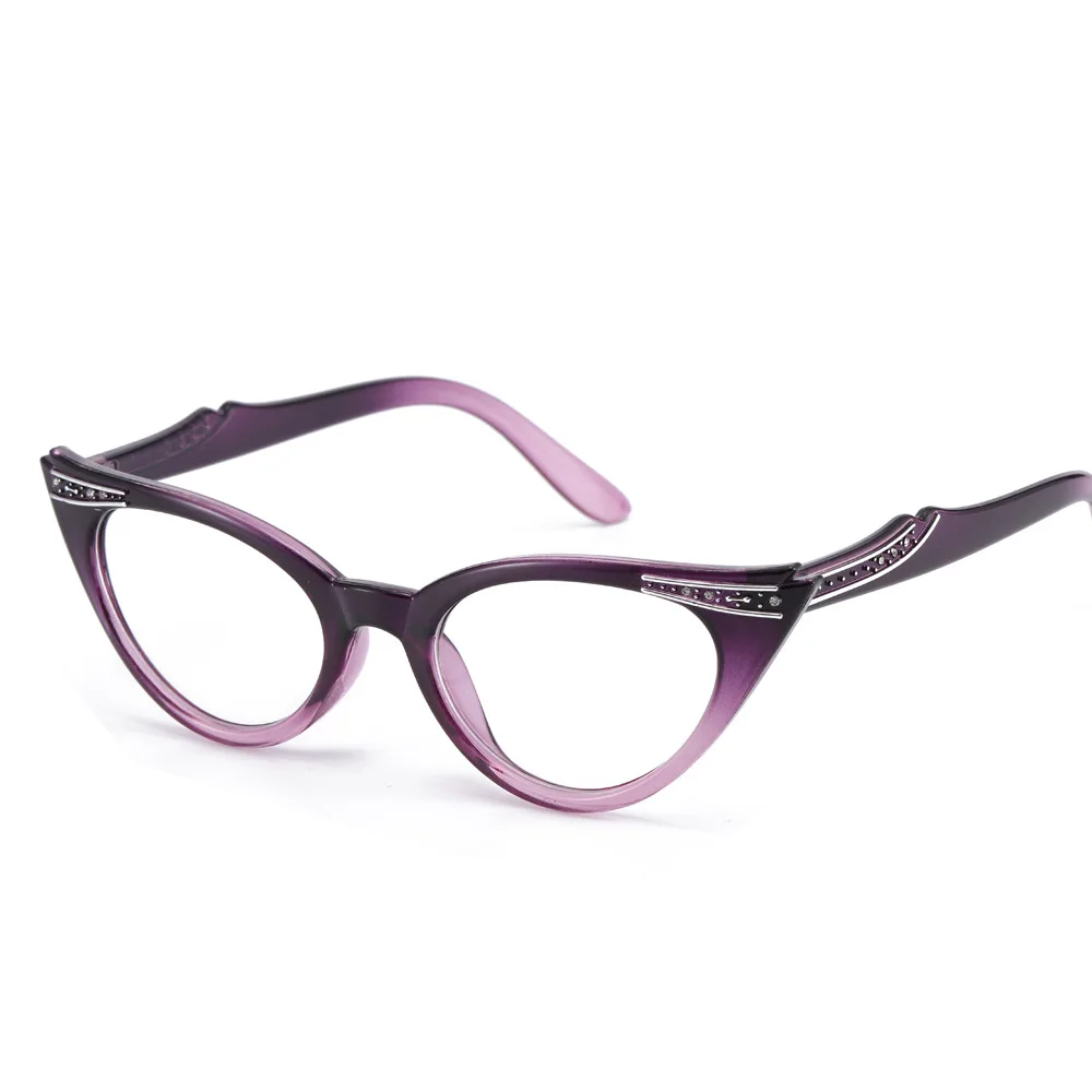 

+1.0 +1.5 +2.0 +2.5 +3.5 Reading Glasses Women Cat Eye Vintage Fashion Eyeglass Cateye Retro Clear lens Ladies Ultralight Diopte