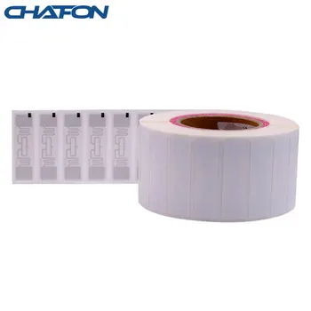 Etiqueta de papel rfid uhf gen2 con chip U8 o H3 utilizado para la gestión de almacenes, 73,5x21,2mm, 50 Uds.