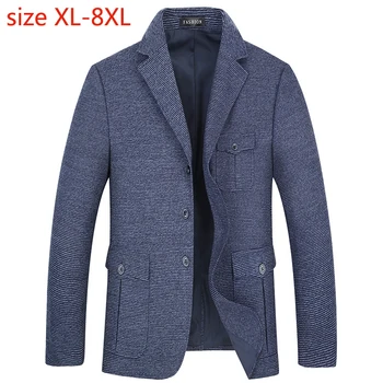 

New Arrival Fashion High Quality Extra Large Overcoat Stripe Mens Suit Jacket Blazers Casual Plus Size XL2XL3XL4XL5XL6XL7XL8XL
