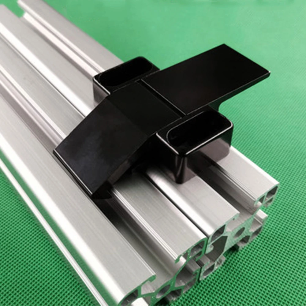 1pc Black Aluminum Alloy Door Hasp Lock Frame Fixing Accessories