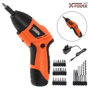 

Power Tool 4.8V 24pcs Rechargeable Mini Screwdriver for Furniture Installation /Screwing /Corner Repair / Electrical Maintenance