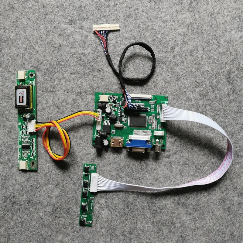 1280*800 display controller board LCD screen VGA+AV For TX39D80VC1GAA/QD15TL08/LQ154K1LA5E/LP154WX3 30-Pin LVDS kit 2-CCFL | Компьютеры и