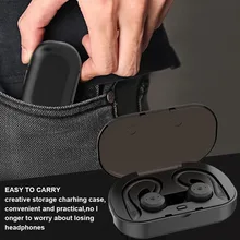 Мини наушники стерео Беспроводные водонепроницаемые перезаряжаемые портативные бинауральные чувствительные Bluetooth 5,0 многофункциональное шумоподавление