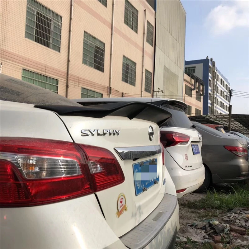 Для Nissan Sylphy sentra спойлер 2012- год углеродное волокно/FRP заднее крыло R стиль спортивные аксессуары