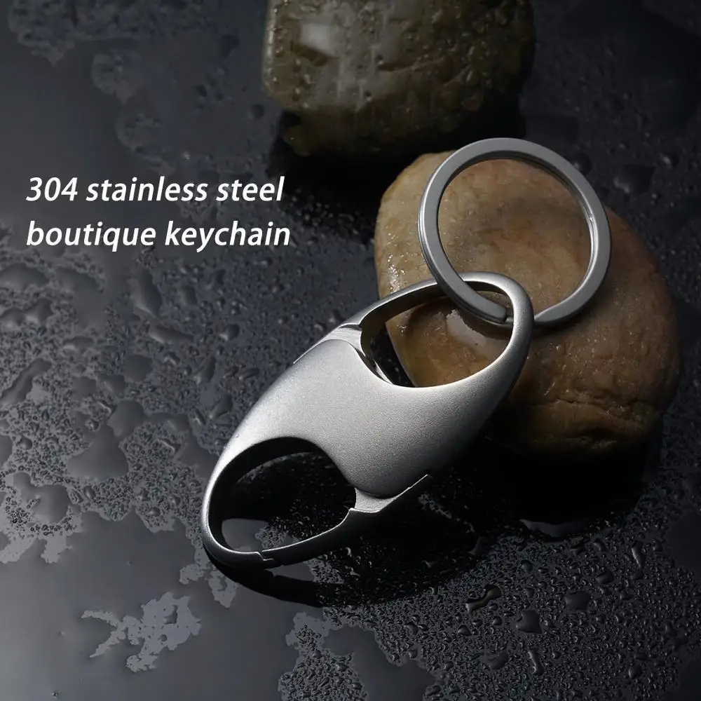 304 Stainless Steel Luxury Hook Men Women Key Chain Car Keychain Creative Shape Key Ring Holder Bag Charm Pendant Accessory