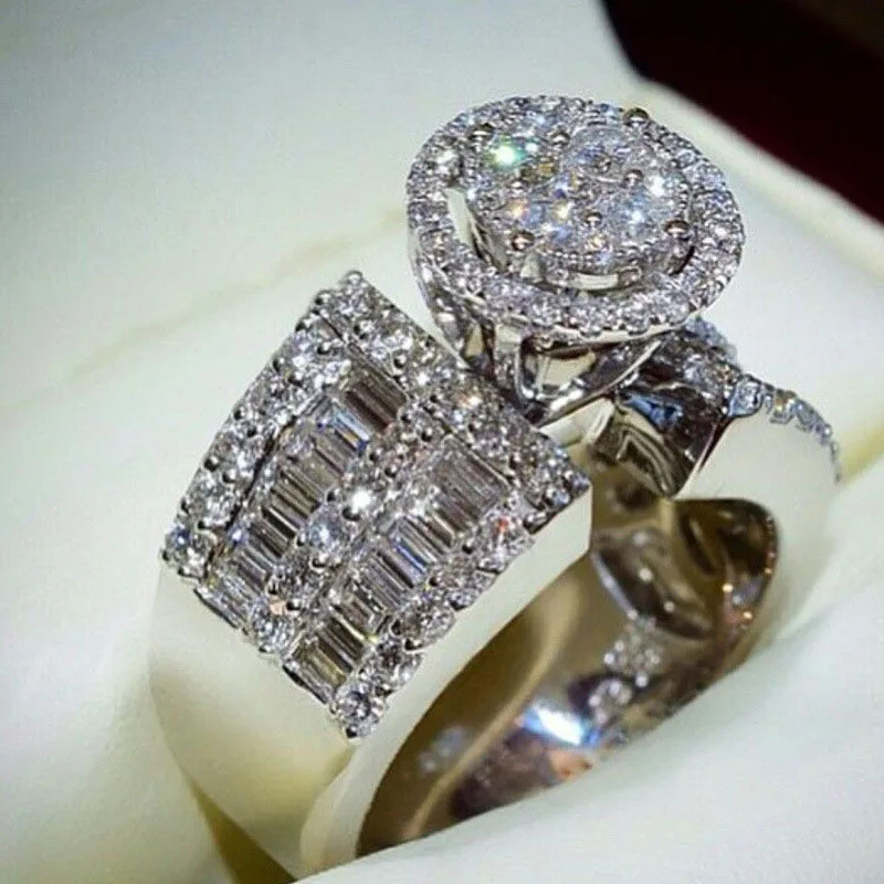 YOBEST Мода Циркон инкрустированные творческие декоративные металлические кольца разноцветный орнамент костюмы вечерние и свадебные