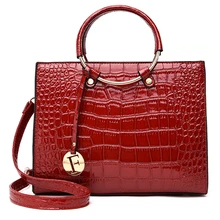 Женская сумка с крокодиловым узором на молнии, квадратная сумка на плечо, модная женская сумка через плечо, роскошные женские сумки, дизайнерская сумка
