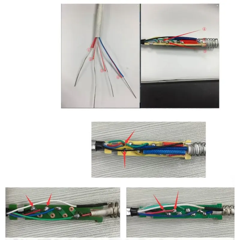 Горячая 24V электрическая паяльная железная паяльная станция 5pin сварочный пистолет пайка Замена Ремонтный инструмент дешево