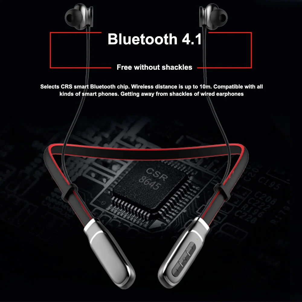 K3 Bluetooth 4 2 Headphone Wireless Earphone Bluetooth Headset Sport Hanging Neck with Microphone for Android Iphone Xiaomi