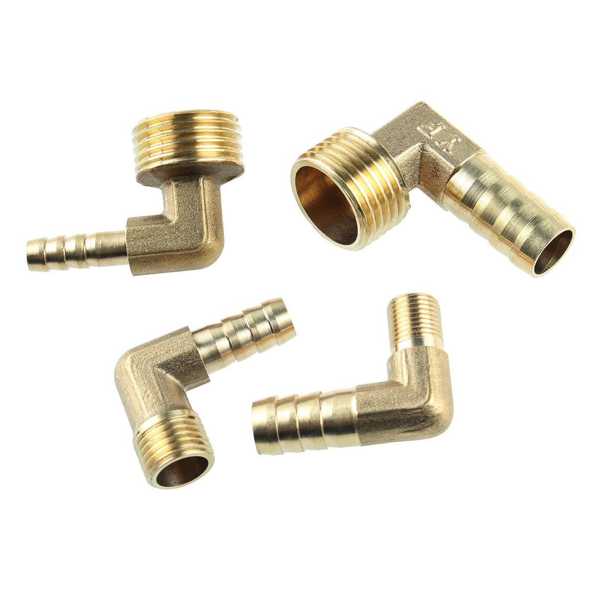 Латунный фитинг для шлангов 1/8 &quot1/4&quot 3/8 &quot1/2&quot BSP наружная резьба локоть 90