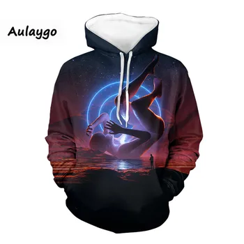 

Sweatshirts 2020 Art Statue Print Womens Long Sleeve Hoody Jumper Pullover Top Blouse Women's Sweatshirt Best Friend Sudaderas