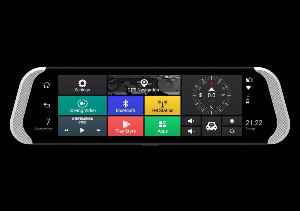 Car Family 4G FHD 1080P Car DVR 10" Android Rearview,irror GPS WiFi Auto Video Registrator Recorder Dual Camera Night Vision