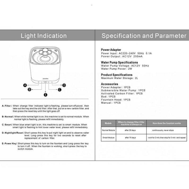Radar Sensing Cat Water Fountain 2L Electric Pet Fountain Automatic Dog Water Dispenser Smart Dog Drinking Bowl (3)