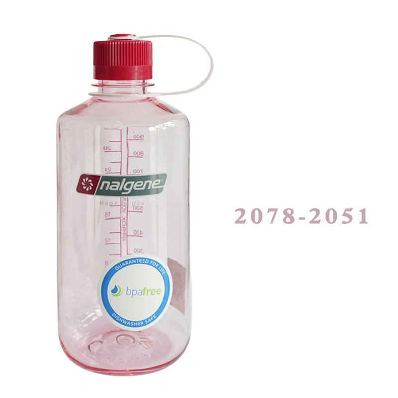 Nalgene, спортивная чашка для улицы, портативный пластиковый чайник, чашка с маленьким отверстием для рта, бутылка для фитнеса, велоспорта, кемпинга, путешествий 1000 мл - Цвет: 2078-2051