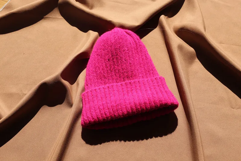 SHENGPALAE, новинка, модная осенне-зимняя вязаная шапка для женщин, 11 цветов, гибкая Повседневная женская шапка(покупайте бесплатно) A143 - Цвет: light red
