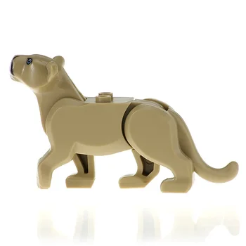 

Building Blocks Animal Black Person Concolor Panther Leopard Mountain Lion Prince of Persia Figures For Children Toys PG1129
