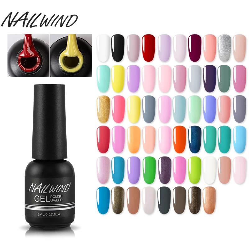NAILWIND 8 мл набор гель-лаков для ногтей все маникюра УФ светодиодный