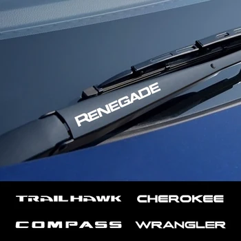

4pcs Car Windshield Wiper Stickers For Jeep Cherokee Commander Compass Liberty Patriot Renegade Rubicon Trail Hawk Wrangler