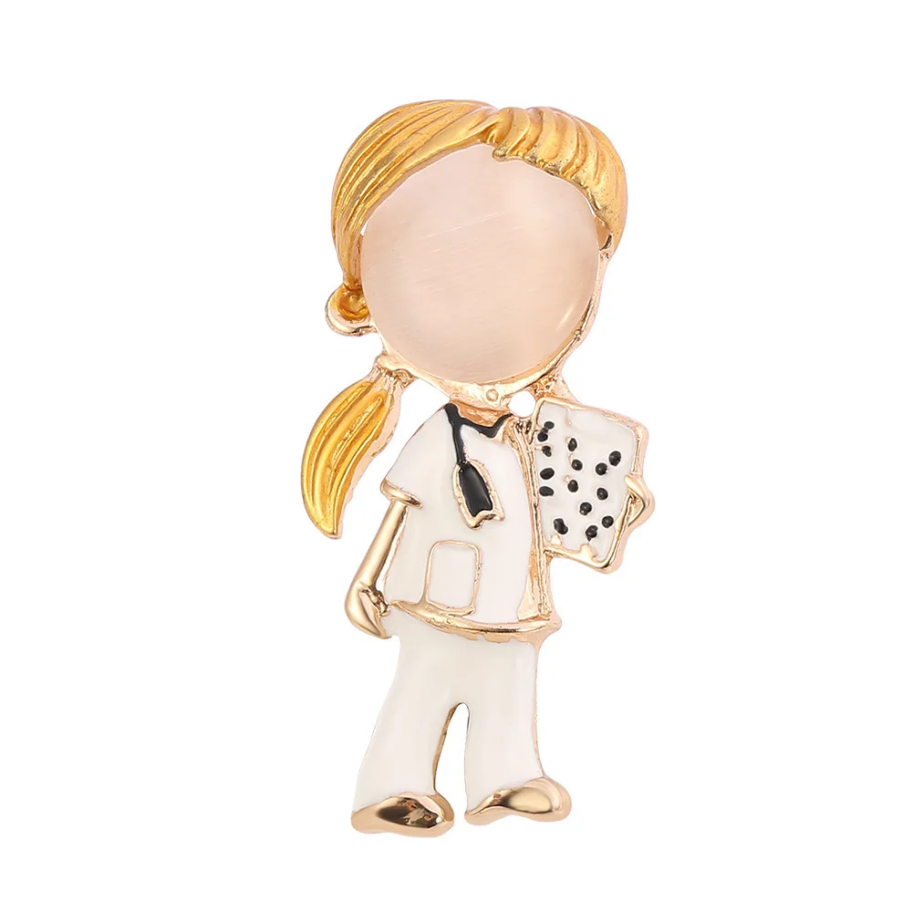 Elegant Heart-Shaped Medical Brooch Pin - Perfect
