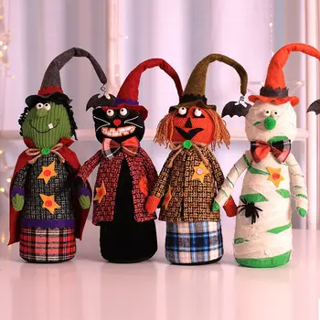 

Cartoon Witch Ornament Exquisite Home Bar Halloween Fabric Doll Decorative Accessory Holiday Supply