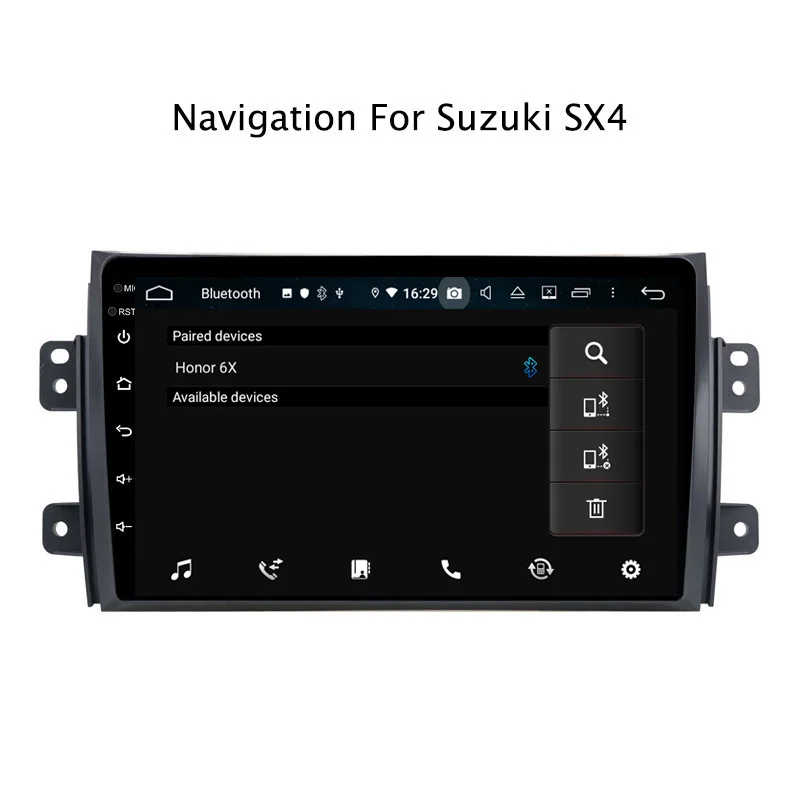 Flash Deal 9" 4G RAM 32G ROM Android 9.0 Car GPS Navigation For Suzuki SX4 2006-2011 GPS Navigation Radio Stereo Audio 4